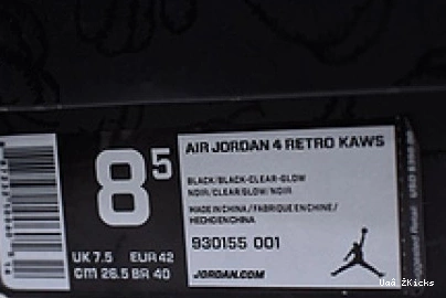 black 4 retro 540 kaws Air Nike 930155- 2906 Vibrant Jordan 0826